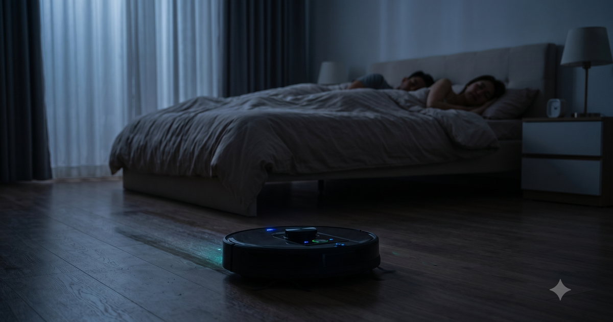 Vì sao nên để robot hút bụi hoạt động ban đêm?