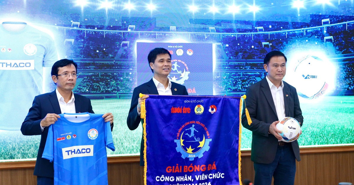 48 đội tham dự giải bóng đá công nhân, viên chức Việt Nam 2026