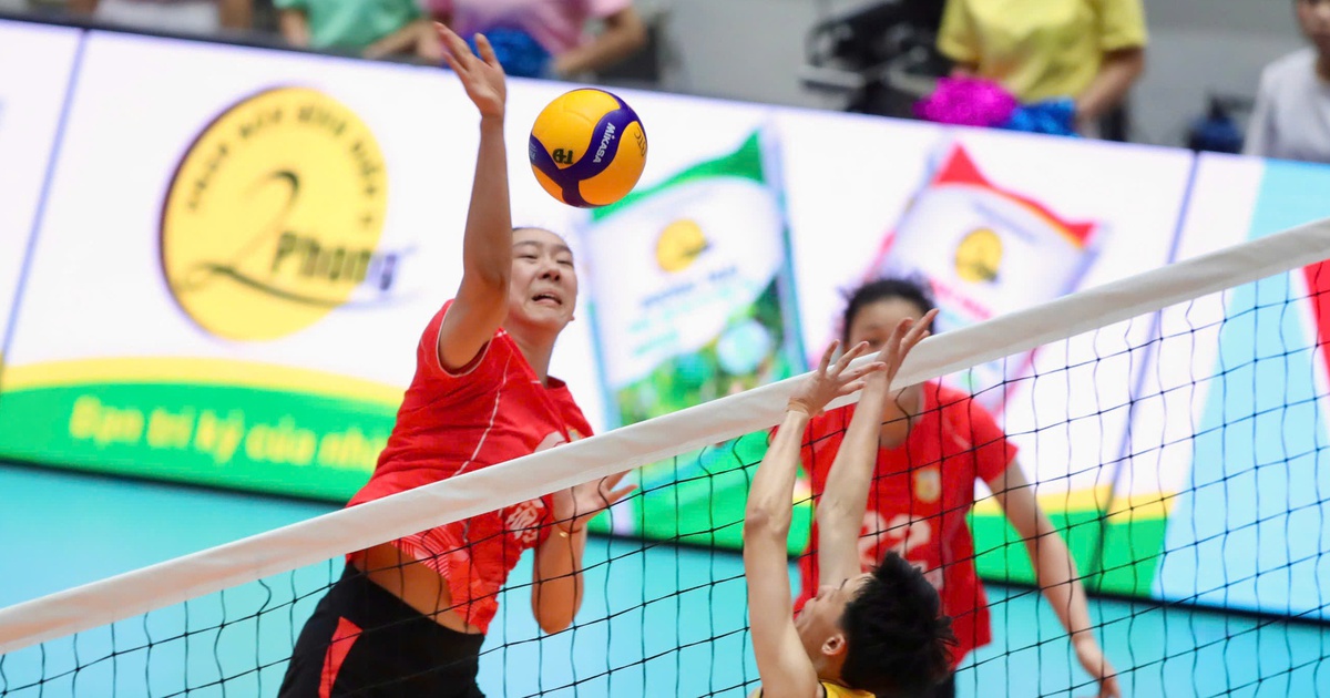 Các tay đập 'khủng long" đưa CLB Giang Tô vào chung kết Cúp bóng chuyền VTV9-Bình Điền