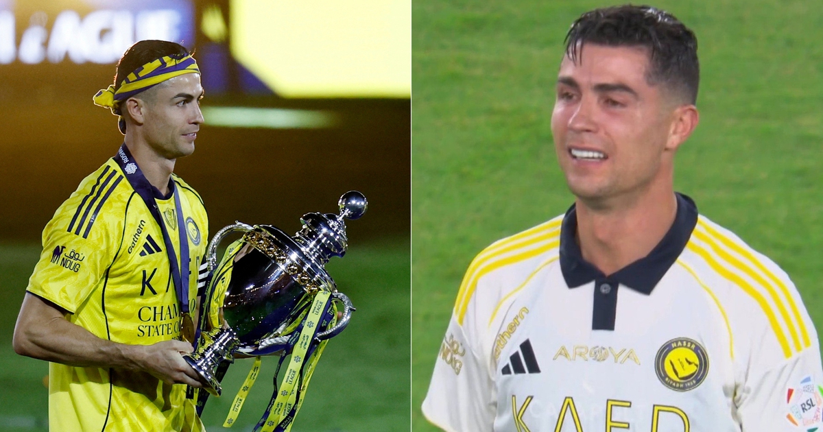 Vô địch Saudi Pro League ở tuổi 41, Ronaldo vẫn bật khóc như lần đầu giành cúp