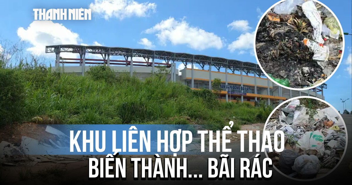 Khu liên hợp Văn hóa - Thể thao 16 héc ta ở Đà Lạt bị biến thành bãi rác khổng lồ