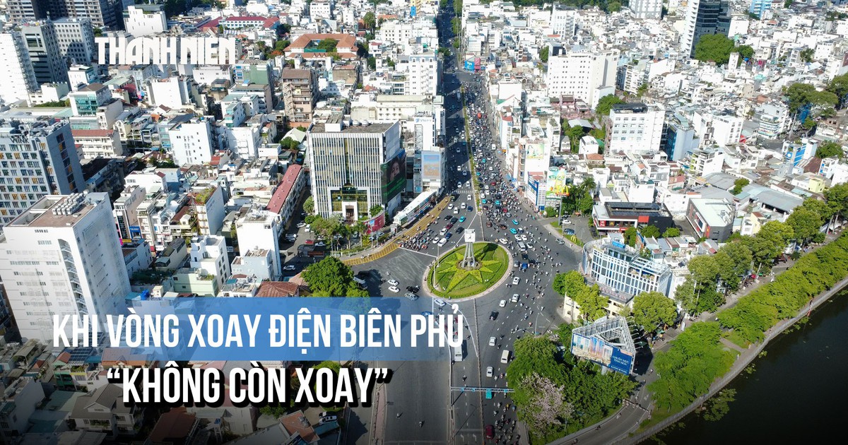 Cảnh tượng 'lạ' ở vòng xoay Điện Biên Phủ: Nhiều xe suýt đi ngược chiều vì phân luồng mới