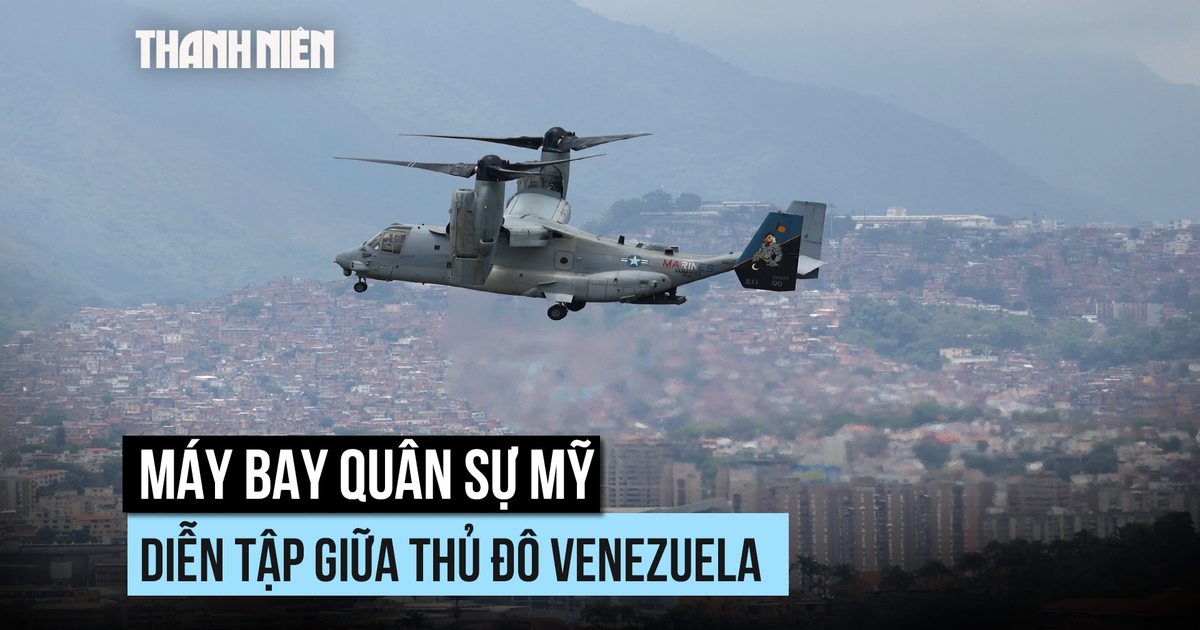 Máy bay quân đội Mỹ lại bay lượn giữa thủ đô Venezuela