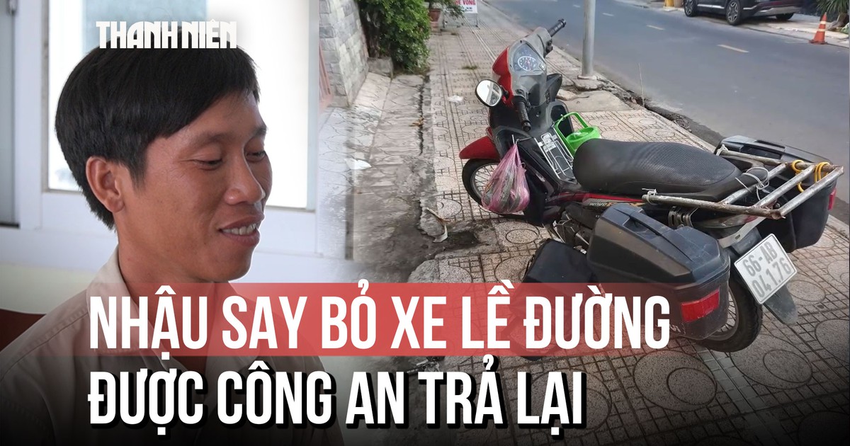 Hy hữu: Nhậu say bỏ xe máy ở lề đường, được công an xác minh trao trả tận tay
