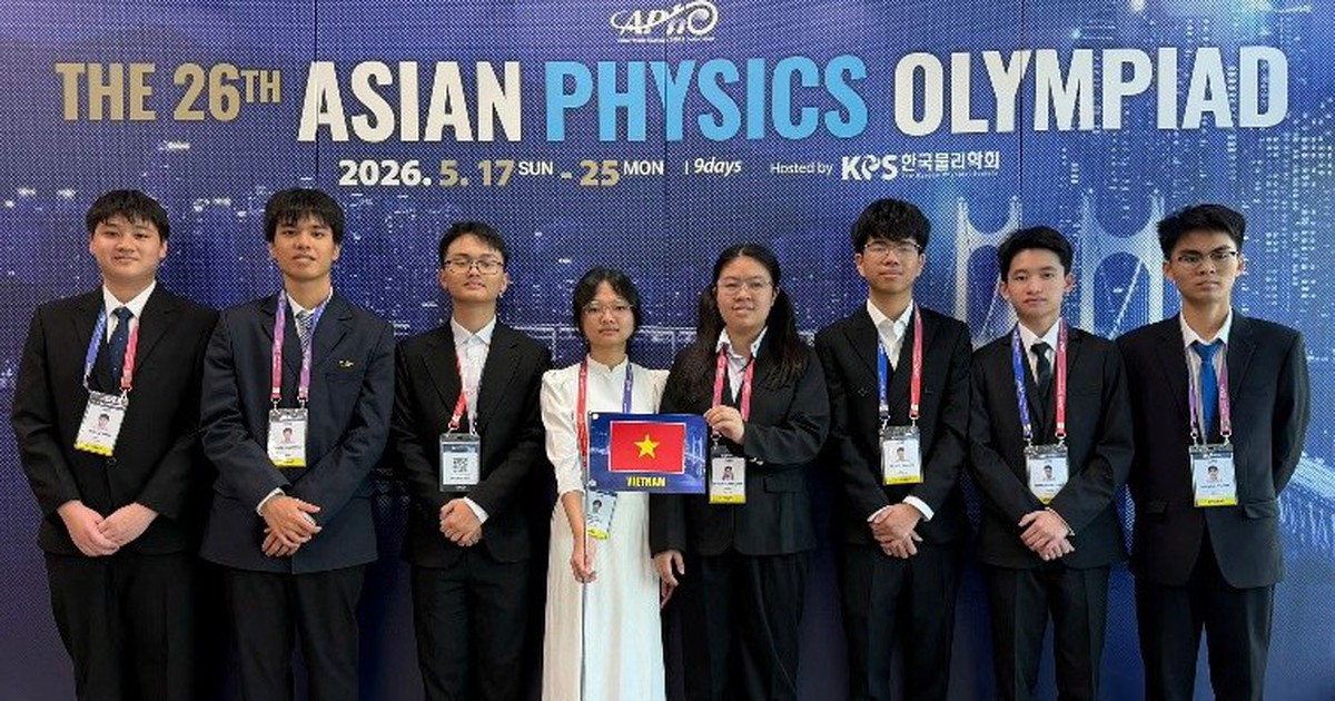 8/8 học sinh Việt Nam giành huy chương Olympic vật lý châu Á