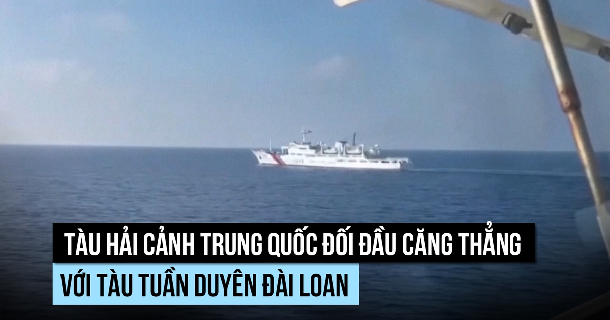 Tàu hải cảnh Trung Quốc đối đầu tuần duyên Đài Loan