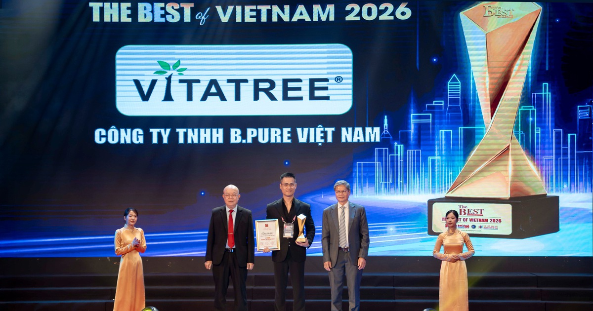 Vitatree khẳng định vị thế với giải thưởng ‘Top 10 Thương hiệu tốt nhất Việt Nam 2026’