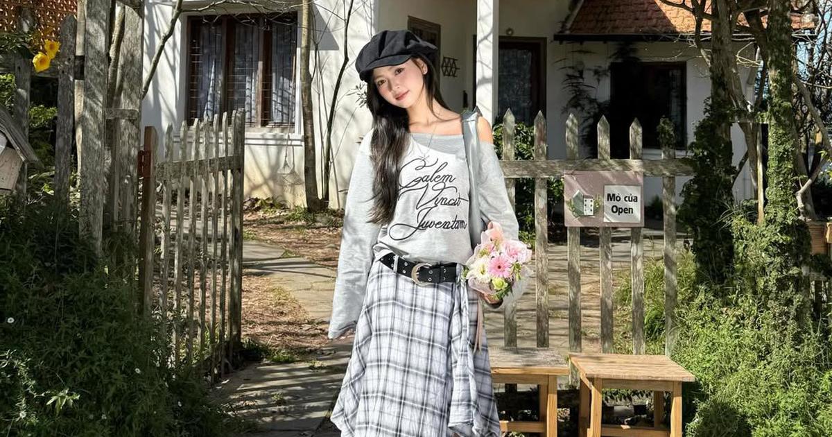 Lên đồ dạo phố ngày cuối tuần cùng chân váy kẻ ca rô
