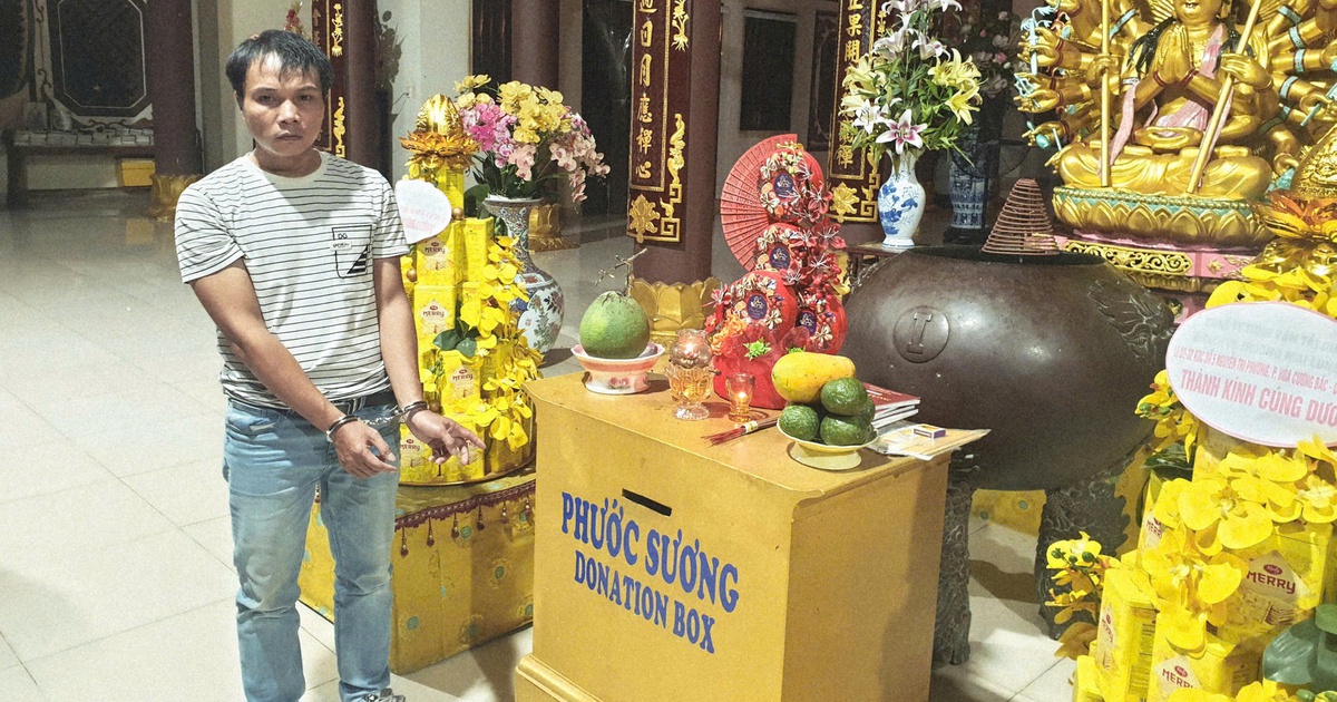 Đà Nẵng: Bắt nóng nghi phạm leo tường rào, đột nhập chùa trộm tiền công đức