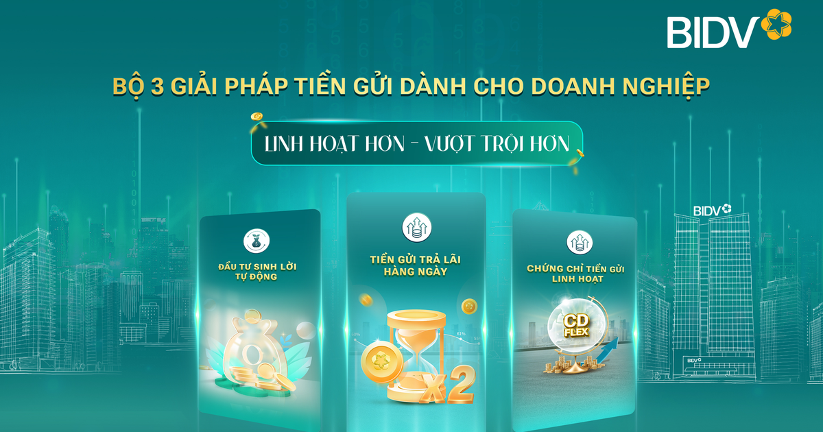 BIDV cung cấp giải pháp tiền gửi vượt trội cho doanh nghiệp