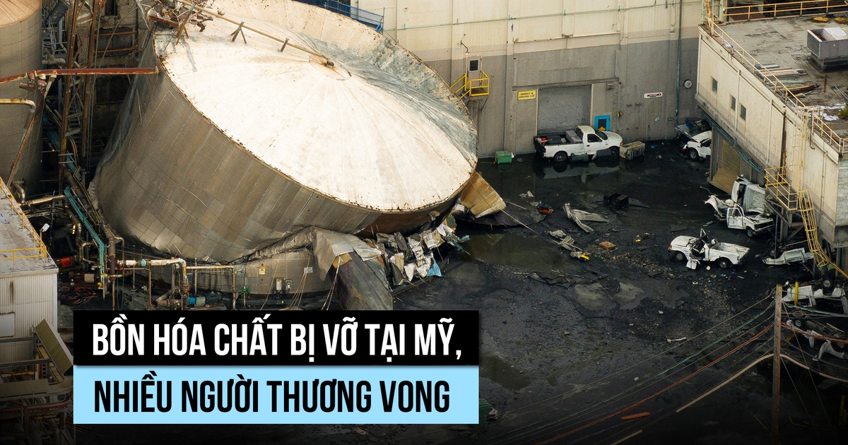 Vỡ bồn hóa chất gây thương vong tại Mỹ