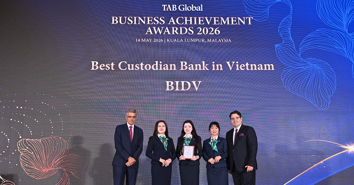 BIDV giữ vững vị thế Ngân hàng lưu ký tốt nhất Việt Nam
