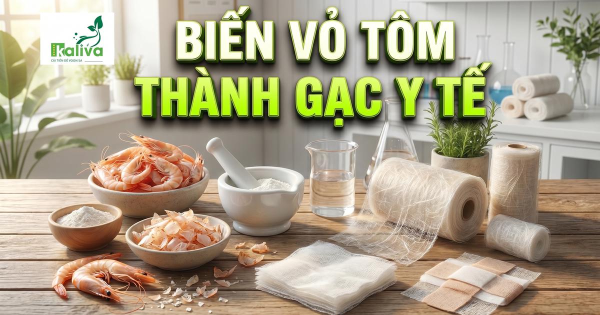 Cùng sống xanh số 150: Sinh viên năm nhất biến vỏ tôm thành băng gạc y tế