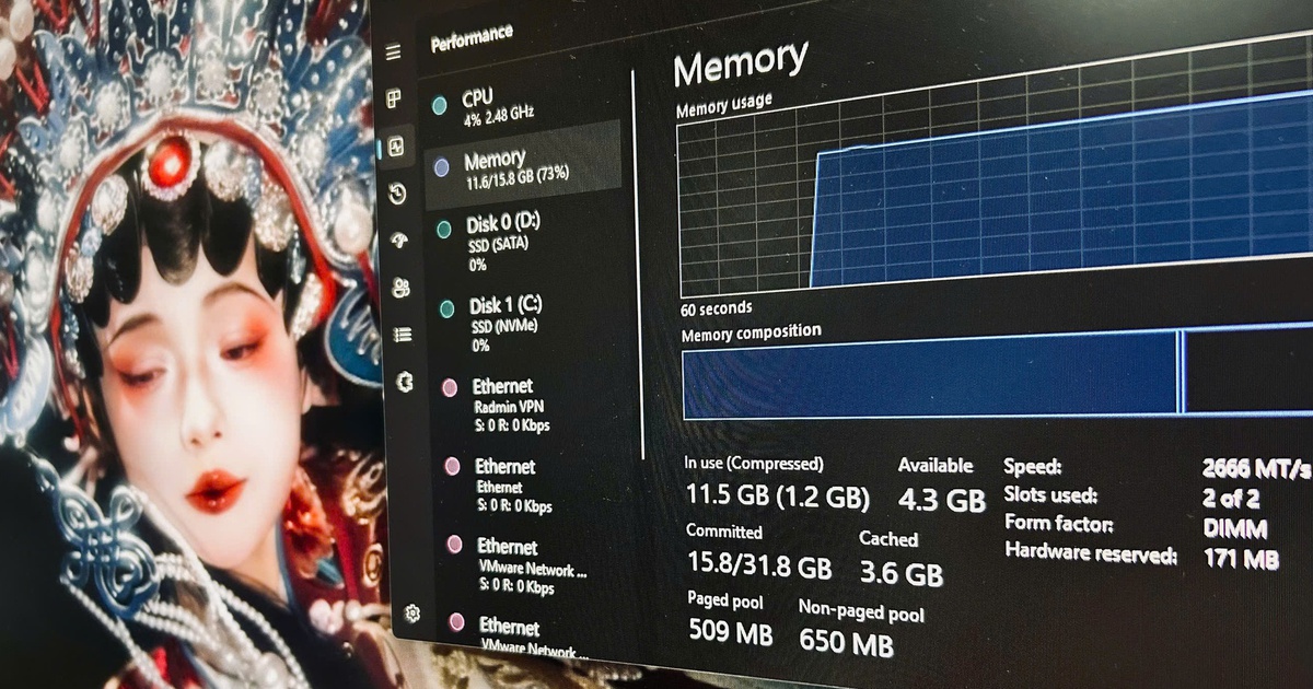 Mẹo đơn giản giúp giành lại 5 GB RAM bị chiếm dụng trên Windows