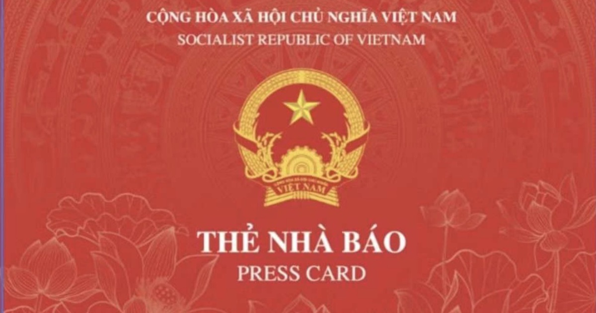 Bộ VH-TT-DL ban h&agrave;nh mẫu thẻ nh&agrave; b&aacute;o mới