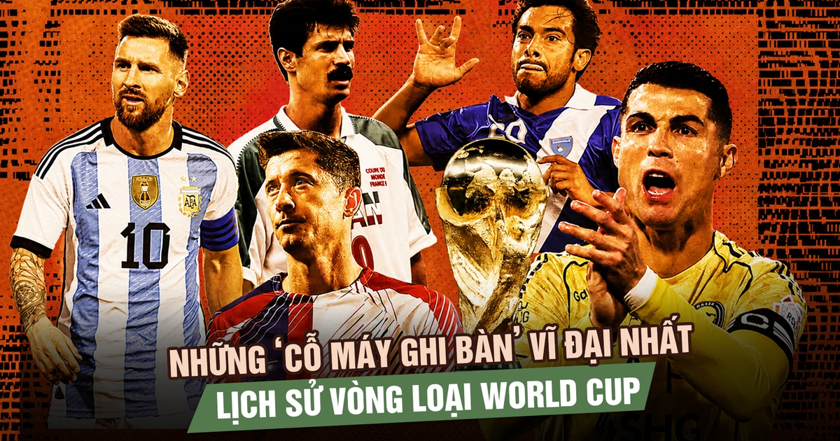 Những ‘cỗ máy ghi bàn’ vĩ đại nhất lịch sử vòng loại World Cup: Ronaldo tốp 1