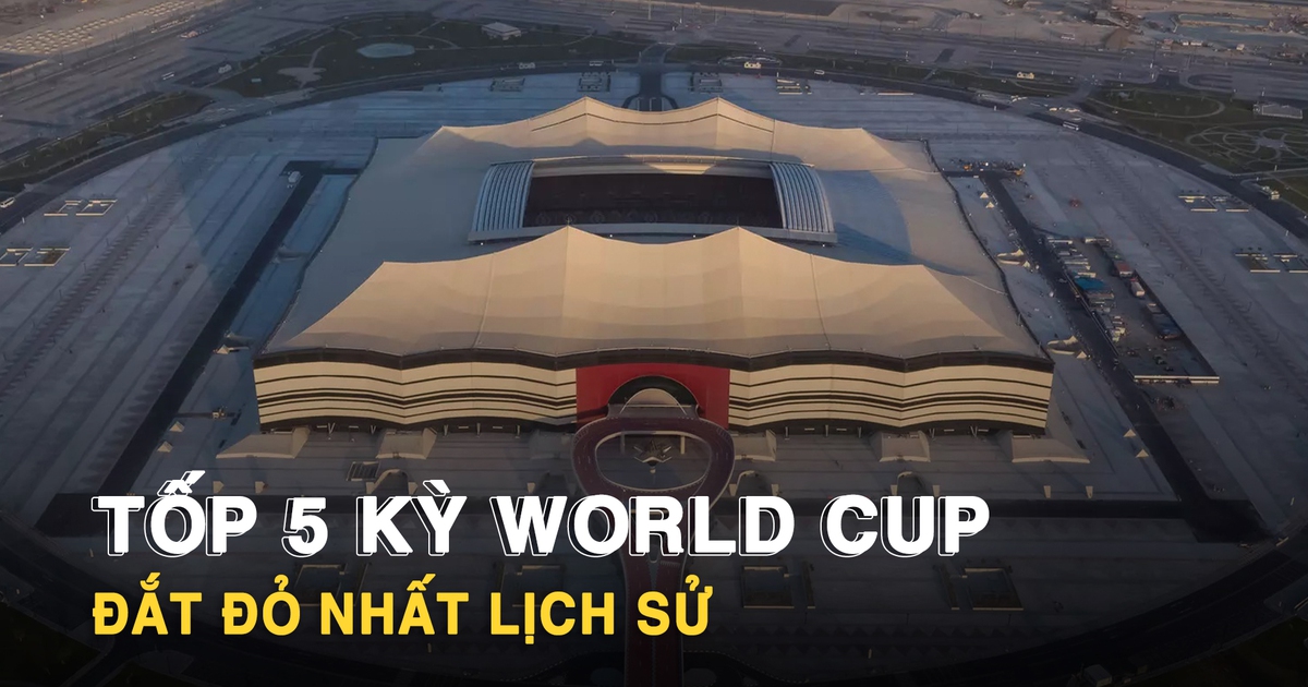 Tốp những kỳ World Cup đắt đỏ nhất trong lịch sử