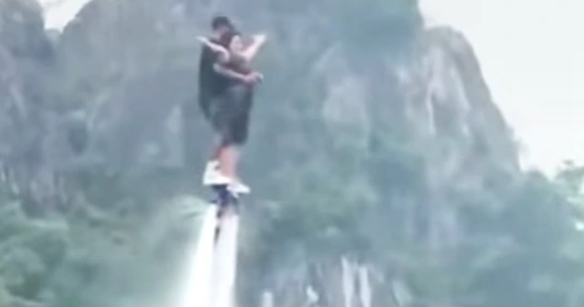 Vận động viên và du khách gặp nạn khi chơi flyboard tại Ninh Bình