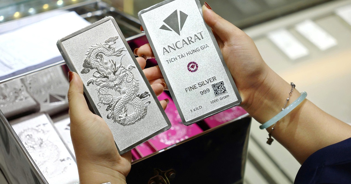 Giá bạc liên tục tăng ngày đầu tuần