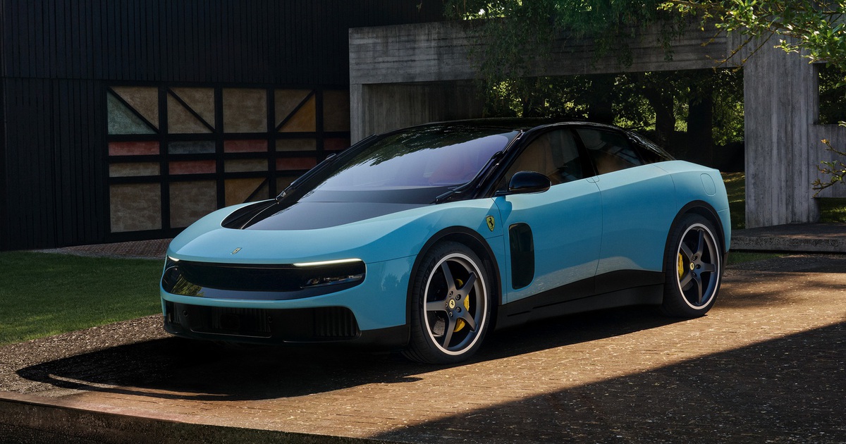 Ferrari tung ra siêu xe điện 4 cửa thiết kế lạ gây tranh cãi