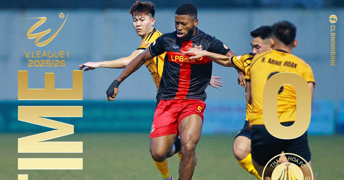 Tân HLV Chu Đình Nghiêm ra mắt mỹ mãn, Ninh Bình đánh bại Thanh Hóa: Leo thẳng tốp 3 V-League