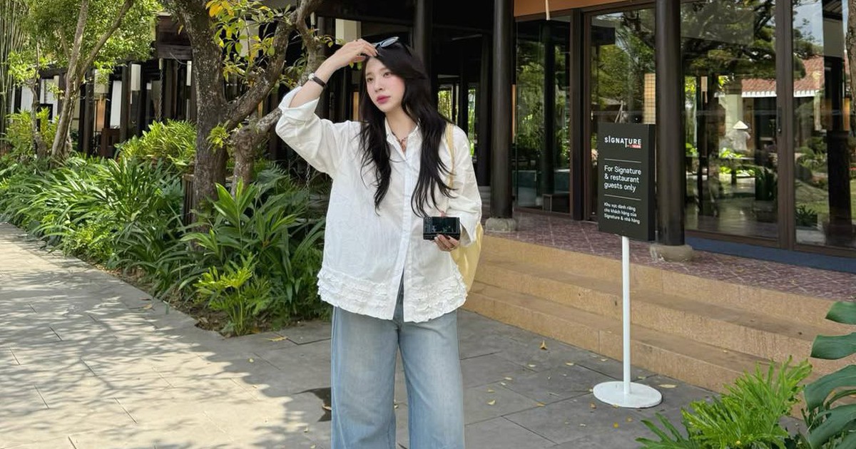 Phong cách tối giản với áo sơ mi, áo blouse và quần jeans