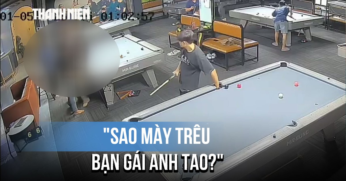 Nghi trêu ghẹo nhân viên, nam sinh bị nhóm người dùng trái bi da đập vào đầu