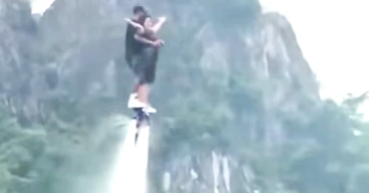Hồ núi Lớ chưa được phép biểu diễn flyboard