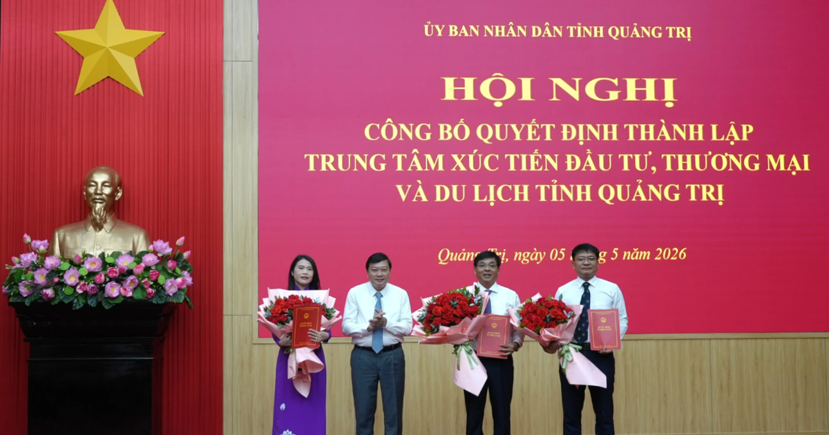 Quảng Trị thành lập Trung tâm Xúc tiến đầu tư, thương mại và du lịch