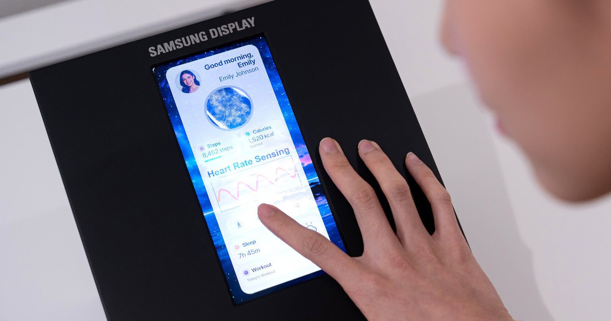Samsung giới thiệu màn hình OLED tích hợp cảm biến theo dõi sức khỏe