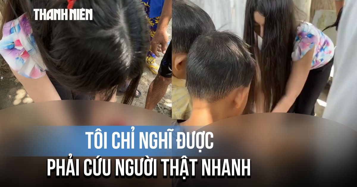 ‘Nghẹt thở’ khoảnh khắc nữ giảng viên điều dưỡng cấp cứu bé trai đuối nước