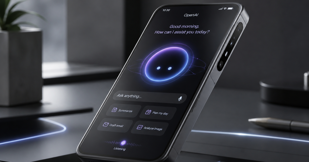 Smartphone AI đầu tiên của OpenAI có thể dùng chip MediaTek
