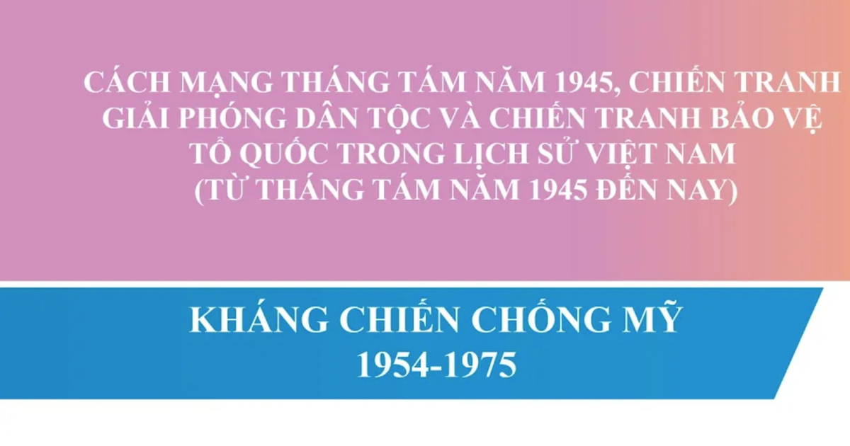 Bí quyết ôn thi tốt nghiệp THPT đạt điểm cao: Cuộc kháng chiến chống Mỹ cứu nước