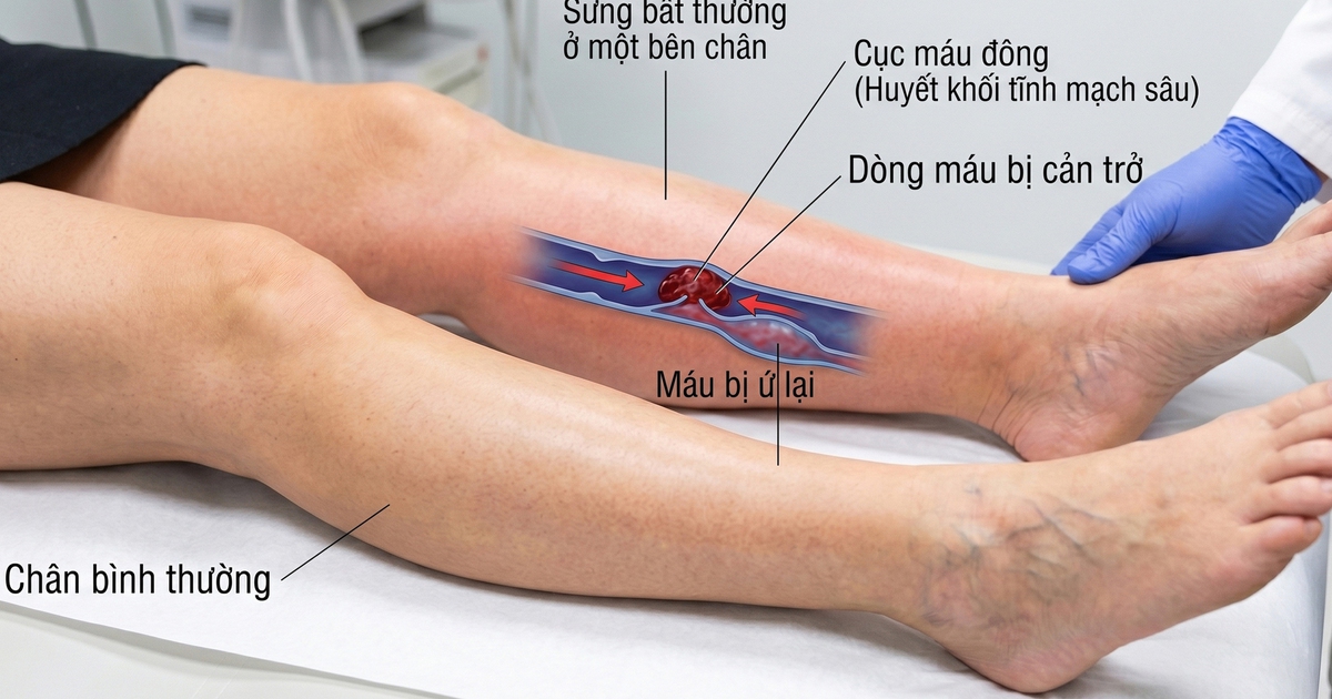 5 dấu hiệu cục máu đông ở chân có thể gây thuyên tắc phổi