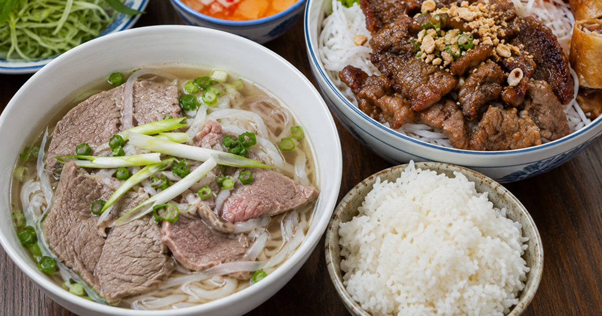 Bún, phở và cơm: Món nào làm tăng đường huyết nhiều hơn?