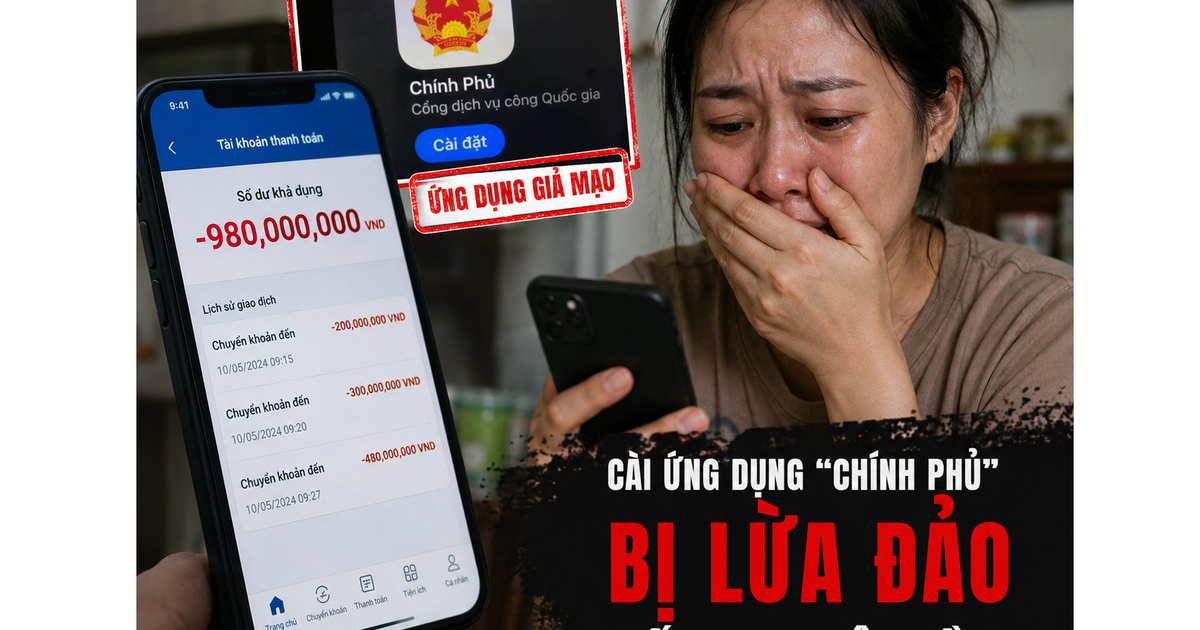 Tài khoản 'bốc hơi' gần 1 tỉ đồng vì bị lừa đảo cài ứng dụng 'Chính phủ'