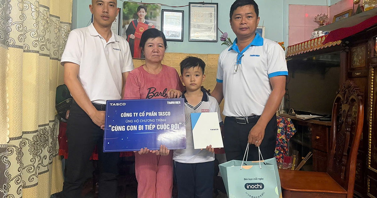 Công ty cổ phần Tasco tiếp tục bảo trợ 3 trẻ mồ côi do Covid-19