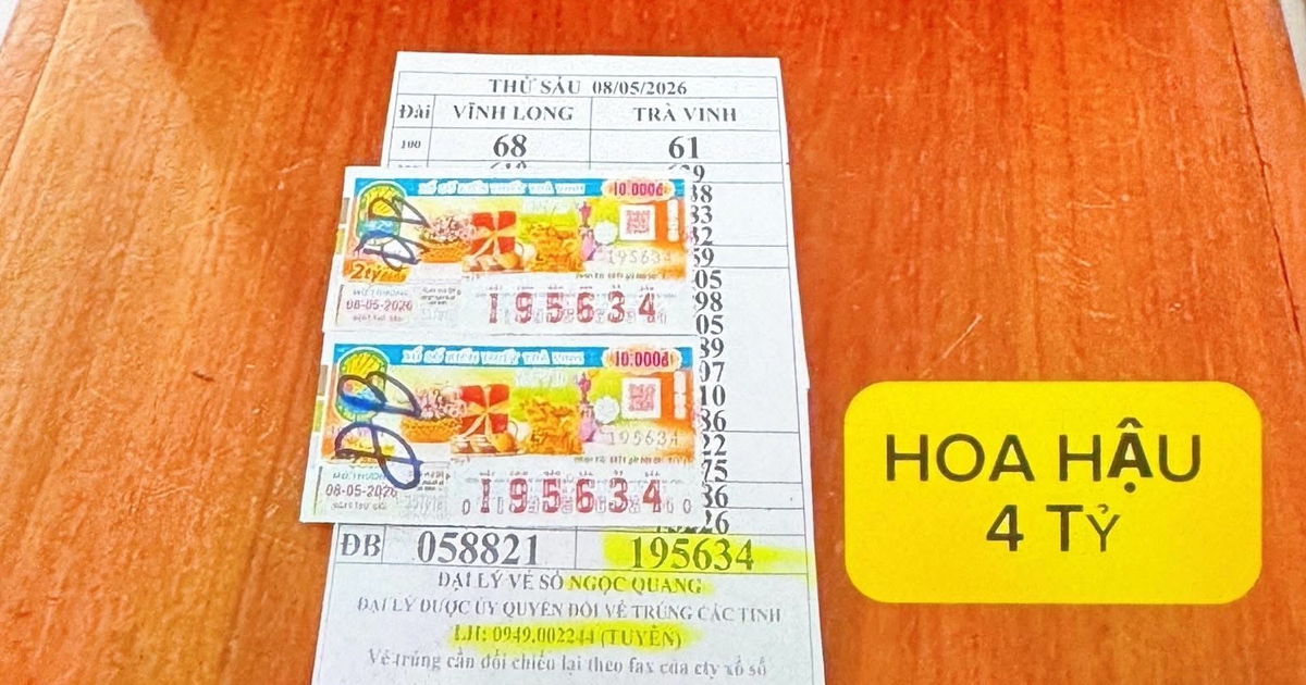 Mua dãy số ngẫu nhiên xổ số miền Nam, 2 khách trúng độc đắc đài Trà Vinh