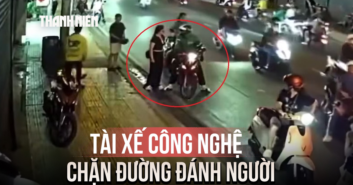 Nghi ghen tuông, tài xế công nghệ chặn đường hành hung tình địch giữa phố