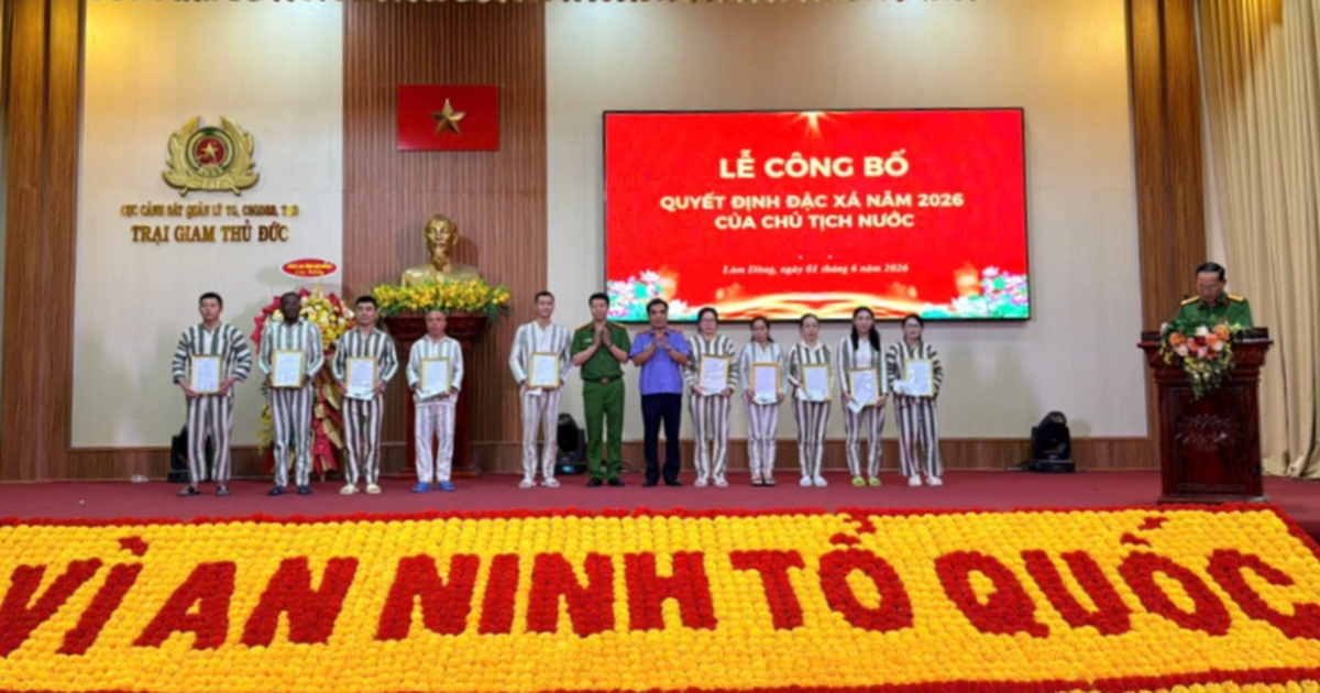 Đặc x&aacute; năm 2026: Trại giam Thủ Đức c&oacute; 395 phạm nh&acirc;n đo&agrave;n tụ c&ugrave;ng gia đ&igrave;nh