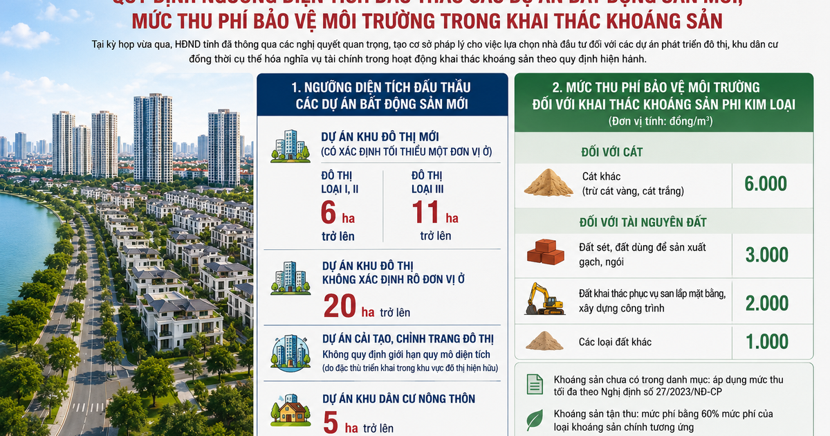 Cà Mau quy định ngưỡng diện tích đấu thầu các dự án bất động sản mới