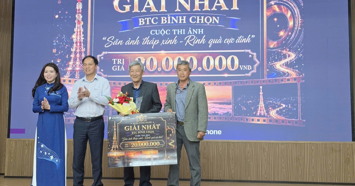 'Vũ điệu ánh sáng cao nguyên' đoạt giải nhất cuộc thi săn ảnh tháp Eiffel Đà Lạt