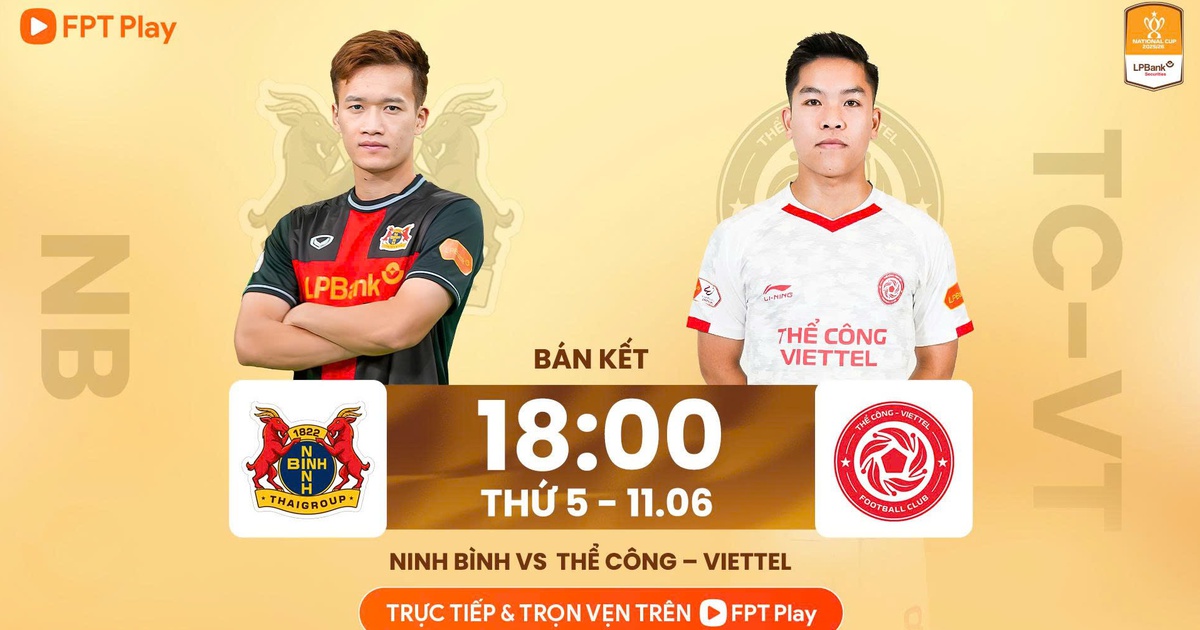 Lịch thi đấu Cúp quốc gia hôm nay: Ninh Bình đại chiến Thể Công Viettel, Nam Định quyết thắng CLB CA TP.HCM