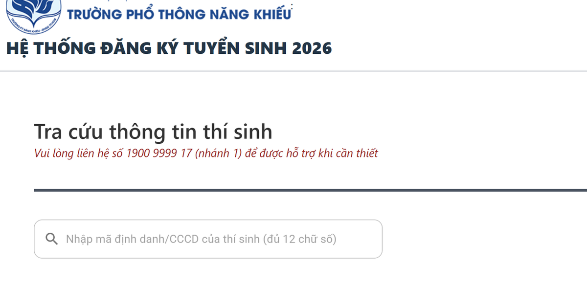 22 giờ công bố kết quả lớp 10 Trường Phổ thông Năng khiếu: Cách tra cứu điểm thi