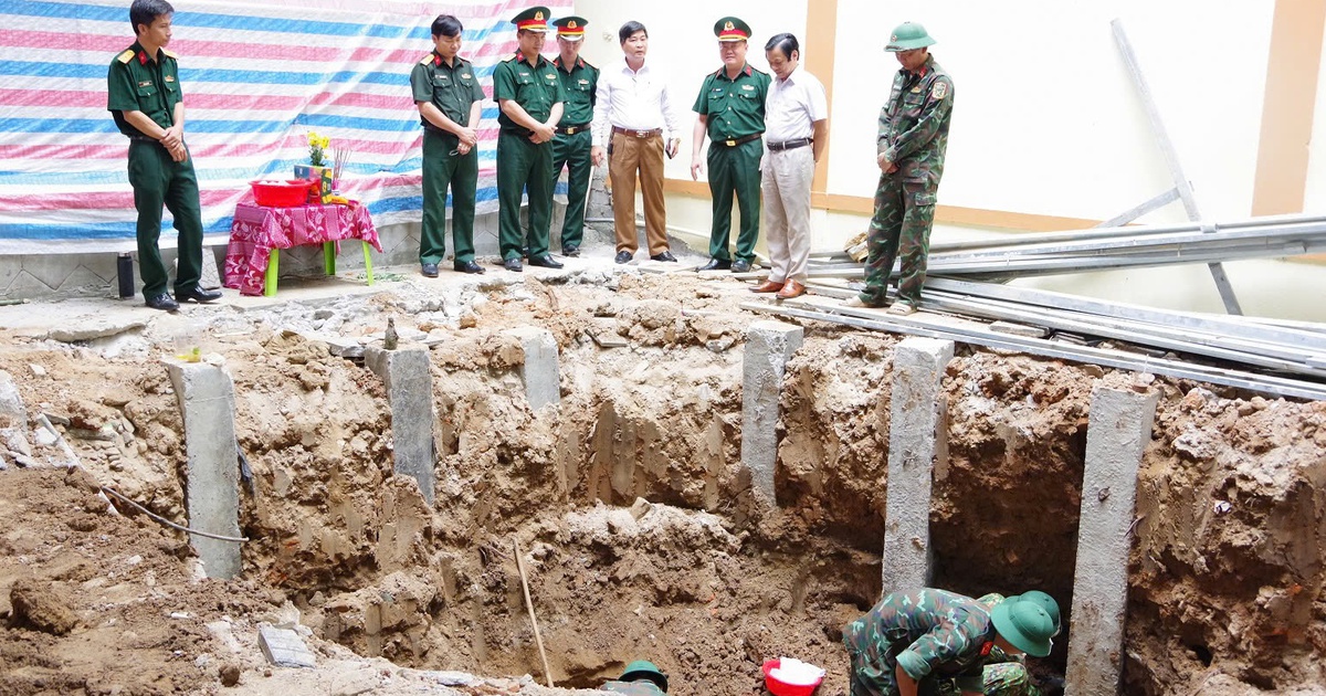 Quảng Trị: Thi công bệnh viện, phát hiện 4 hài cốt liệt sĩ