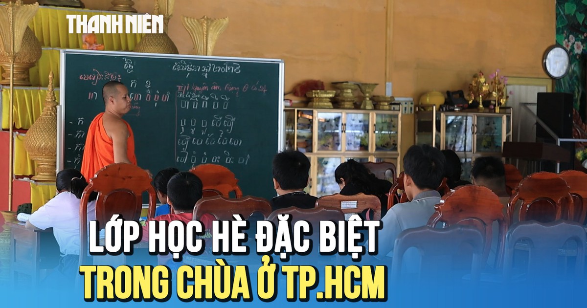 Lớp học hè đặc biệt trong chùa ở TP.HCM: Không học phí, không máy lạnh nhưng luôn rộn ràng