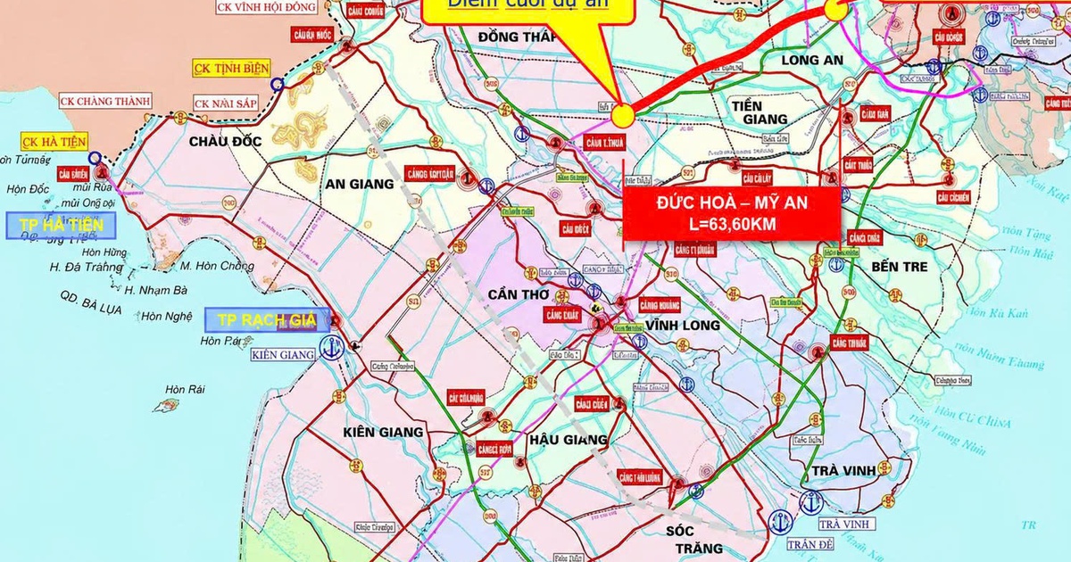 Hai phương án làm 63 km cao tốc từ Tây Ninh đi Đồng Tháp