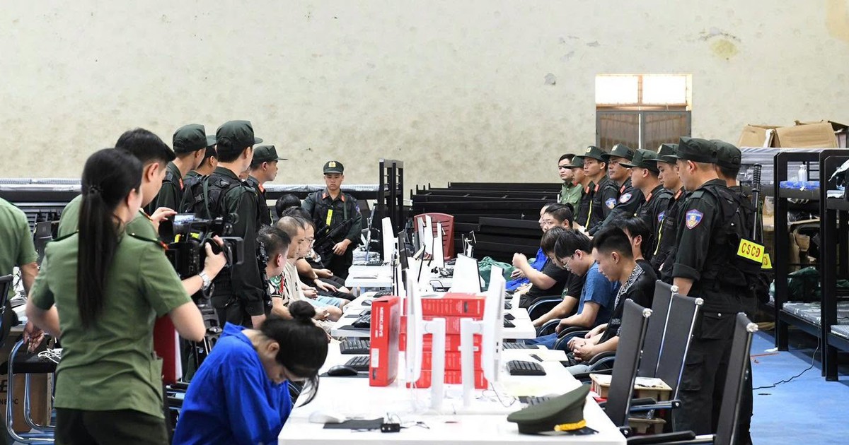 Công an triệt phá nhóm lừa đảo từ Campuchia sang Việt Nam lập 'đại bản doanh'