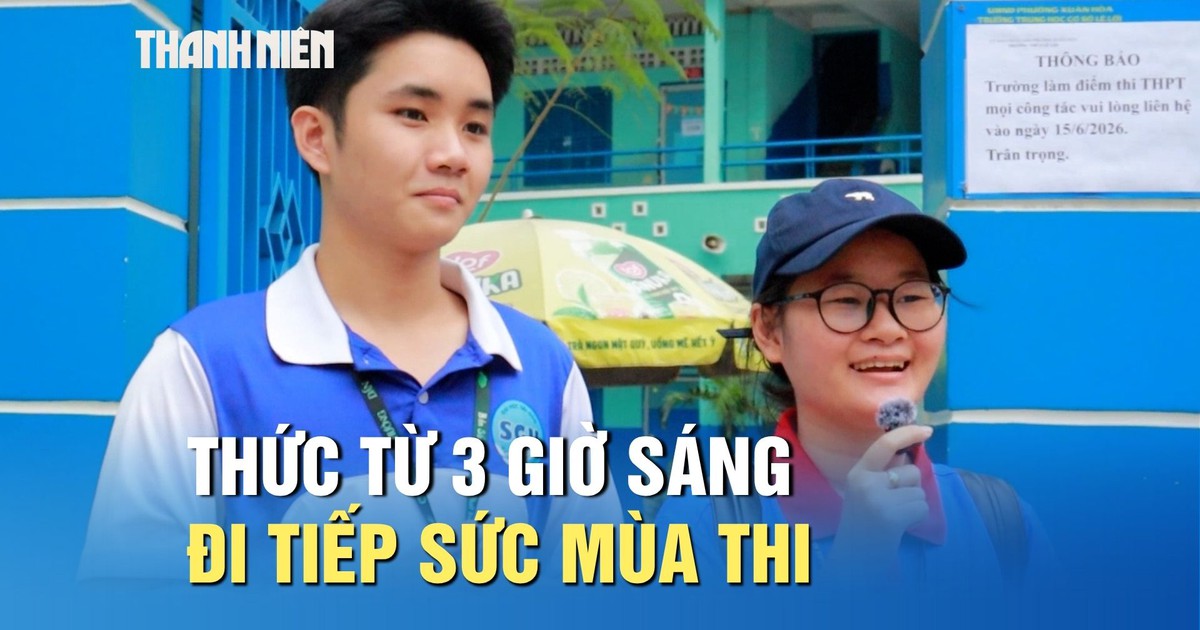 Dậy từ 3 giờ sáng, vượt hơn 1 tiếng đồng hồ để tiếp sức sĩ tử