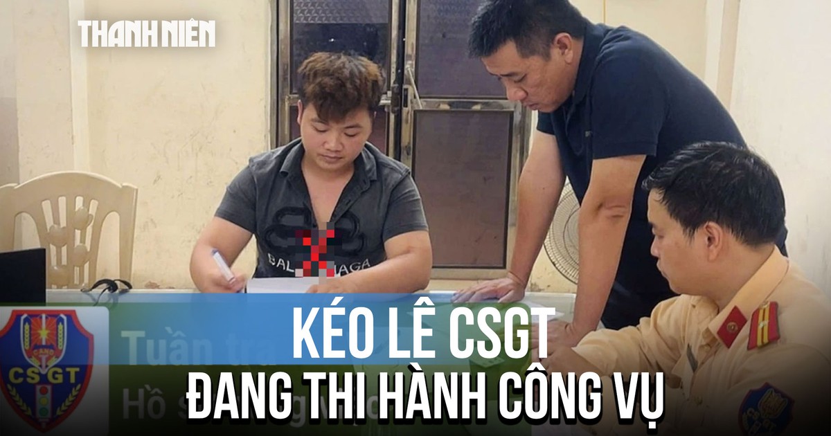 Khởi tố tài xế kéo lê cảnh sát giao thông gần 300 m ở Thanh Hóa